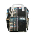 Neon Rain Phone Booth Diaper Backpack