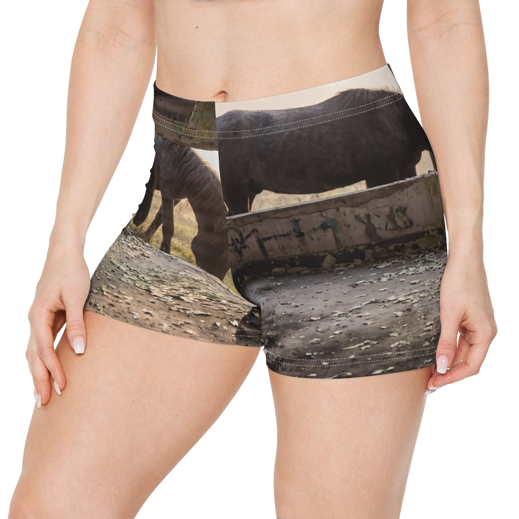 Women's Shorts - Equine Sanctuary Fine Art Print | Echovira...
