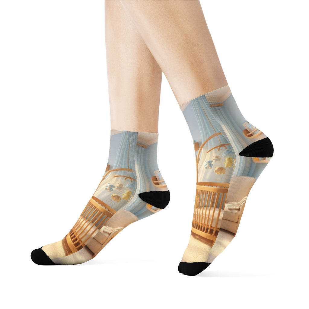 Cozy Room Crew Socks - Soft Step Comfort
