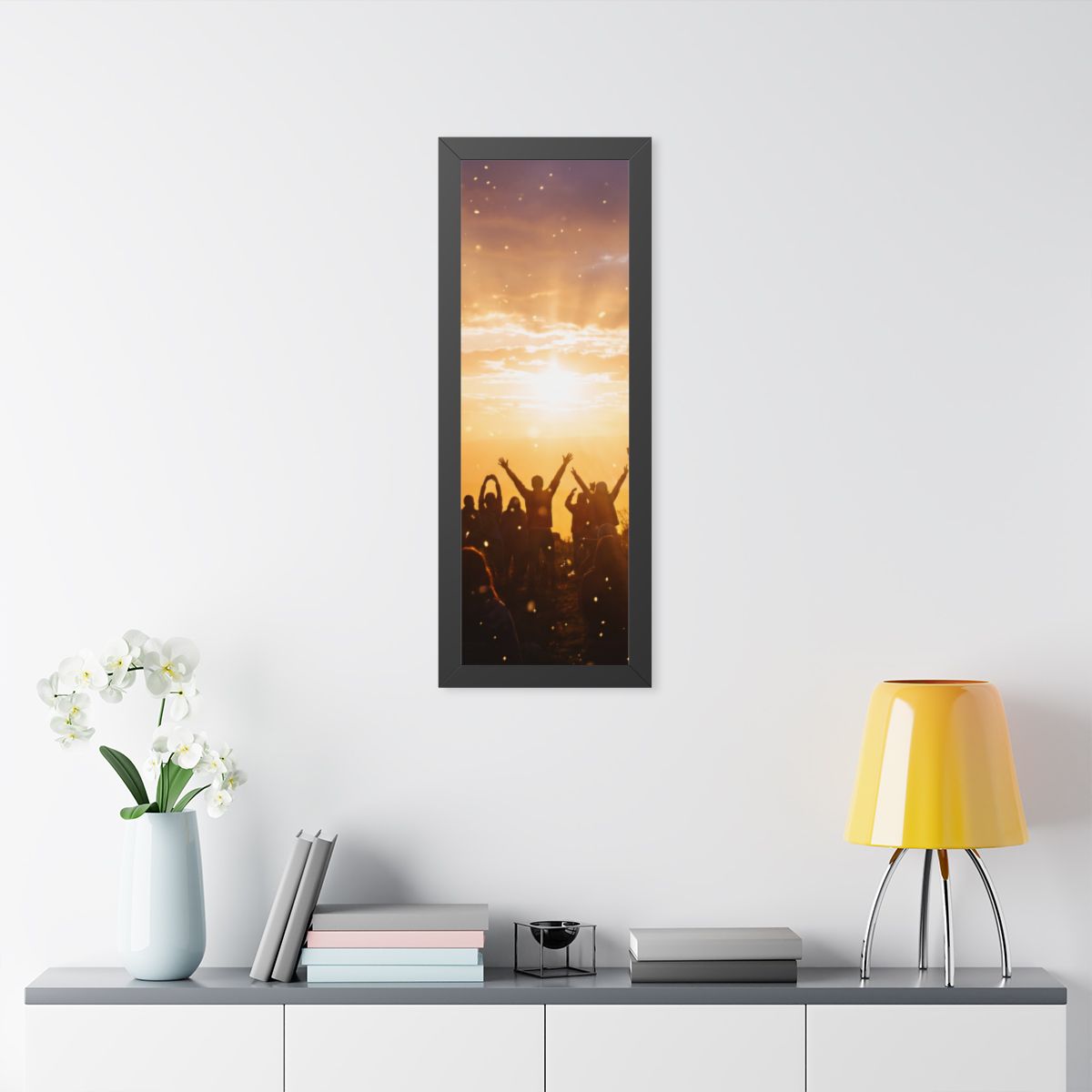 Framed Vertical Poster - Summit Ridge — Black (11×14, 12×16...
