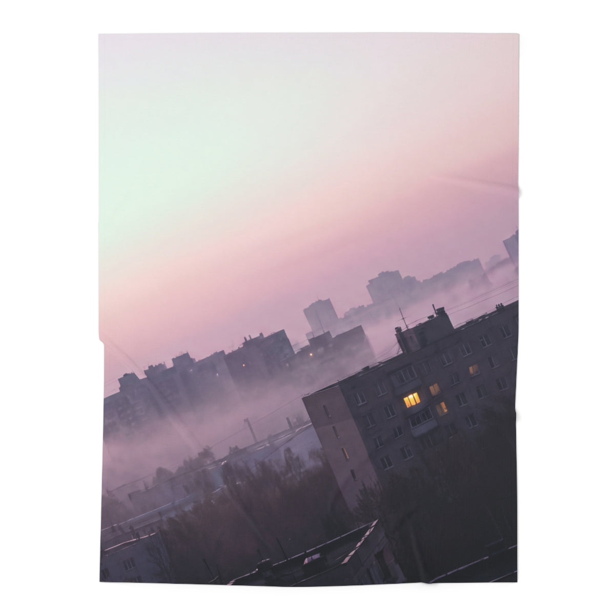 City Skyline Baby Swaddle Blanket