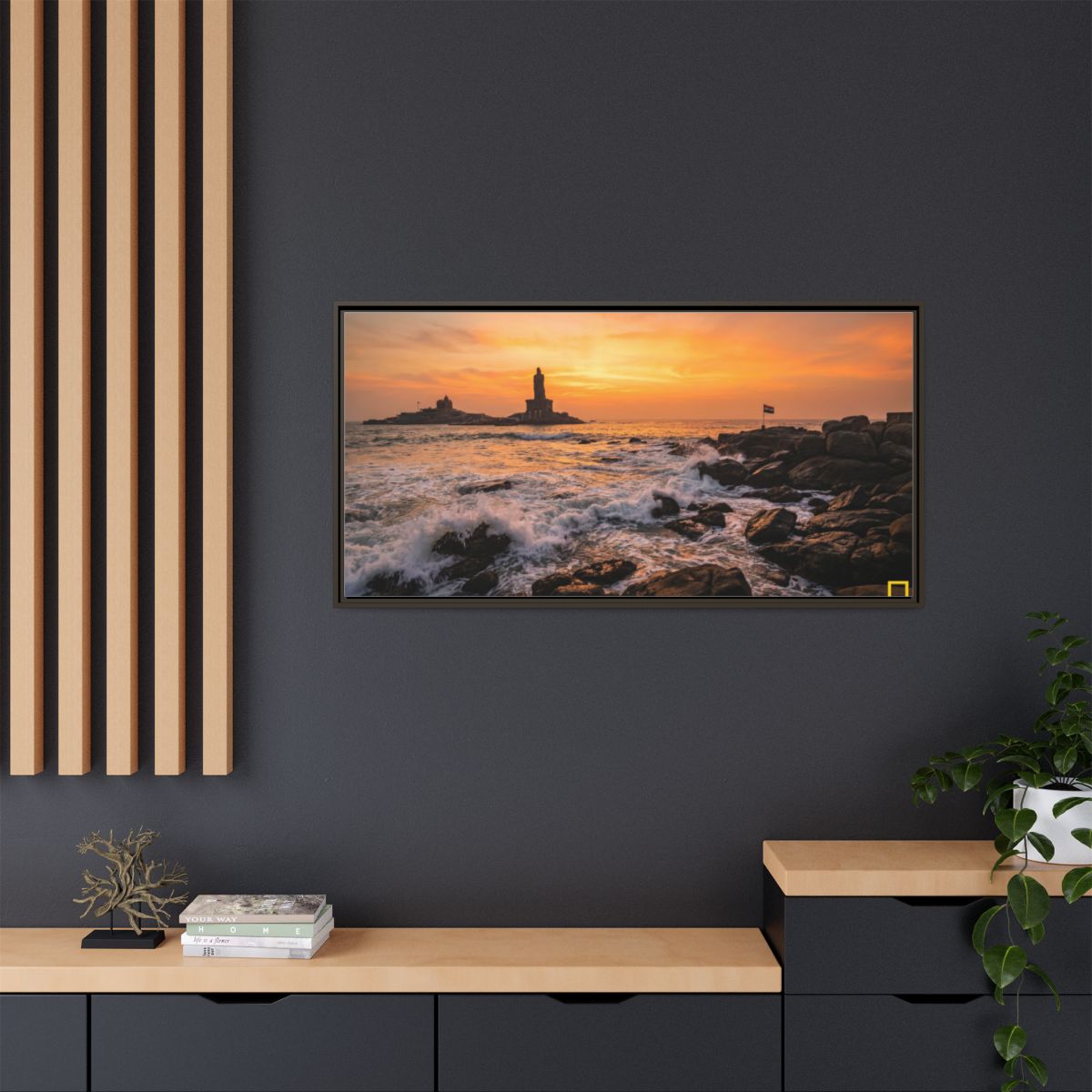 Framed Matte Canvas - Majestic Golden Coast
