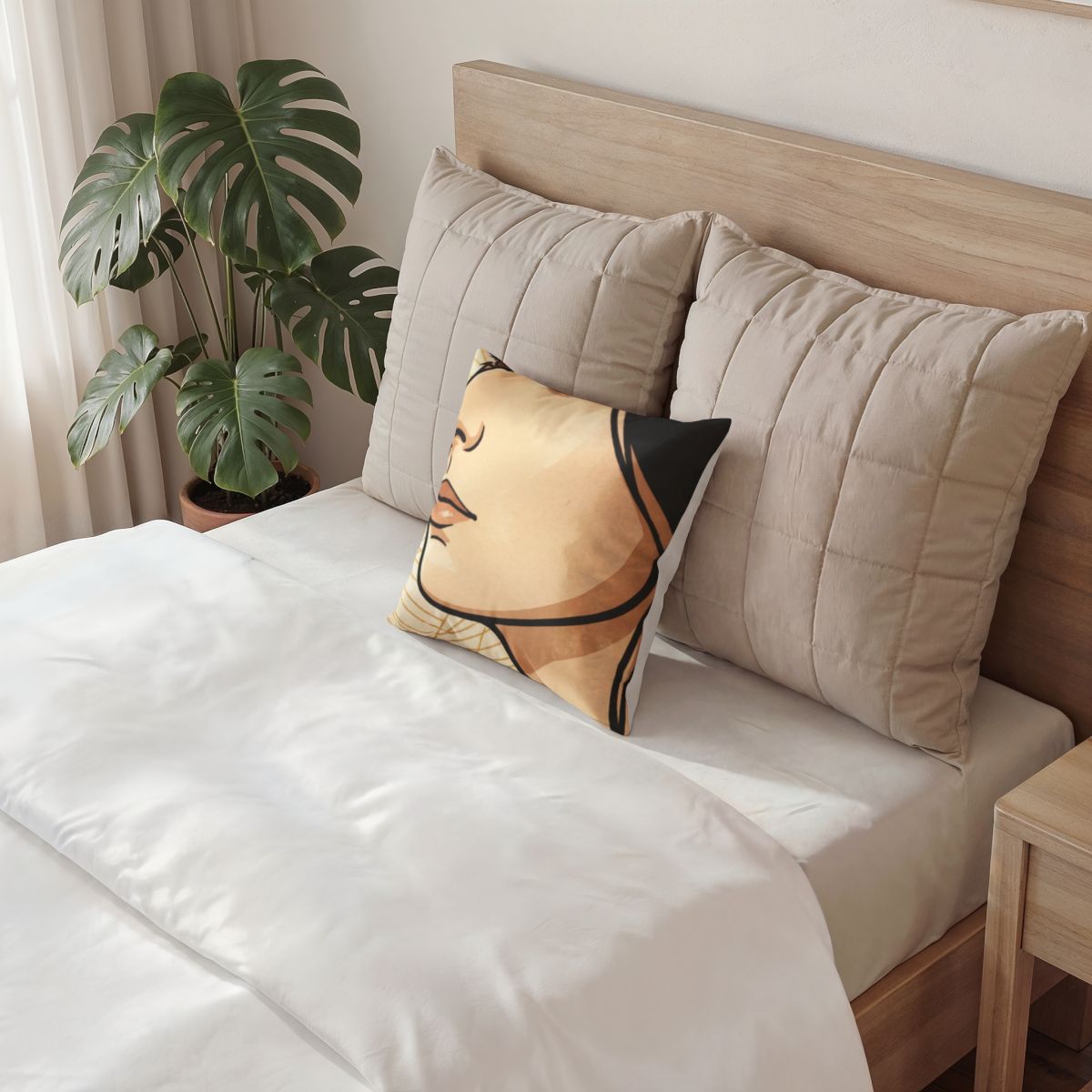 Poly Velvet Pillow - Modern Muse Cushion | Echovira Gallery