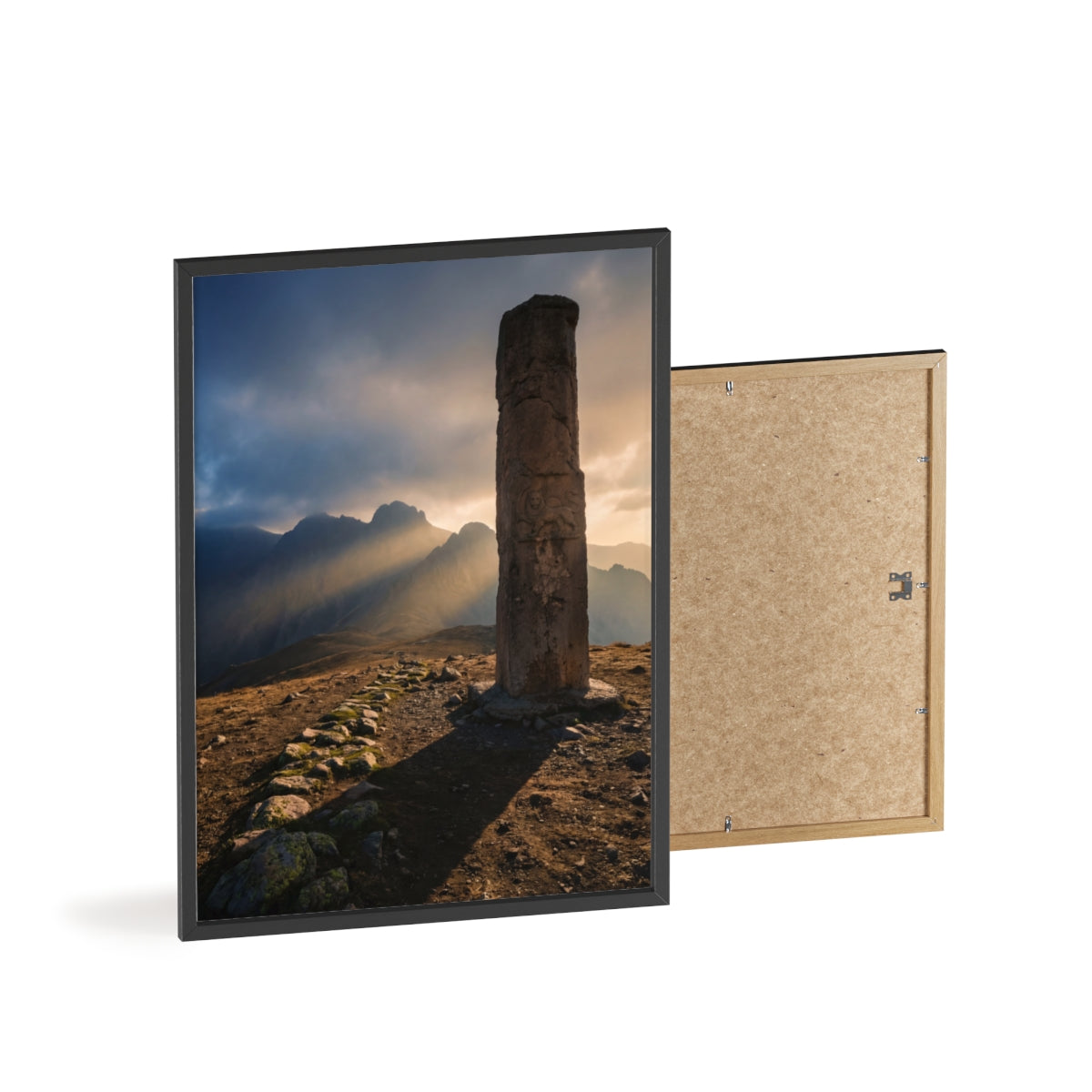 Wooden Frame Poster - Majestic Peak