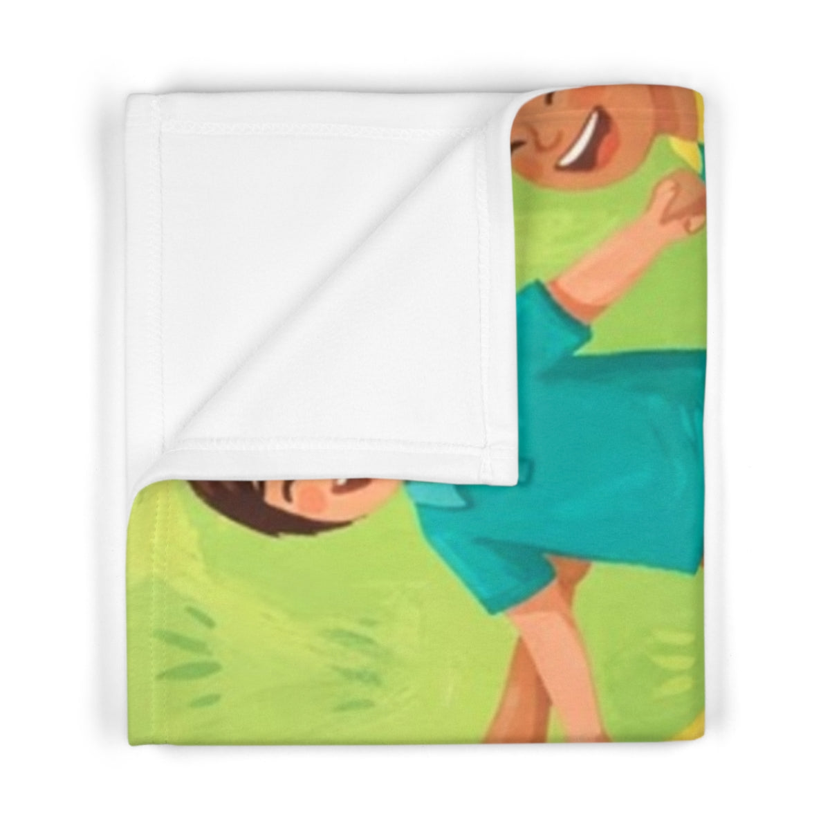 Soft Fleece Baby Blanket - Children Dancing in Meadow... |...