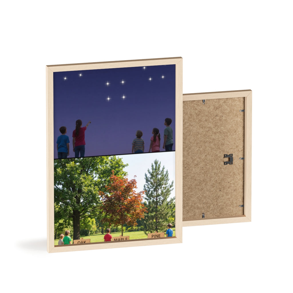 Wooden Framed Poster - Wonder — Portrait