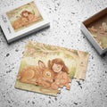 Kids' Puzzle, 30-Piece - Gentle Fawn & Girl Woodland Art......
