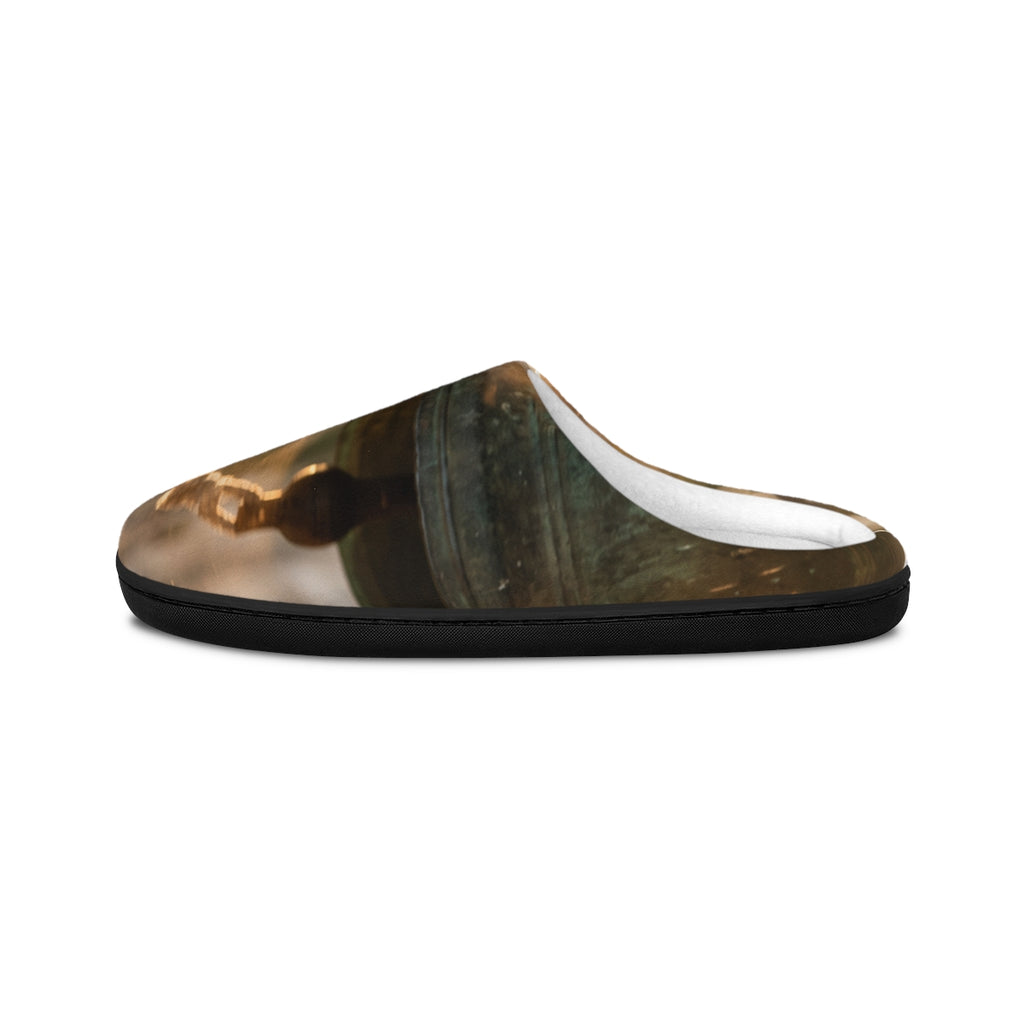 Women's Indoor Slippers - Golden Hour Church Bell Fine Art |...