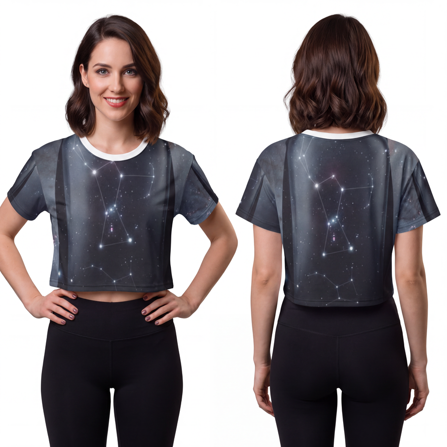 Crop Tee - Midnight Space Sentinel