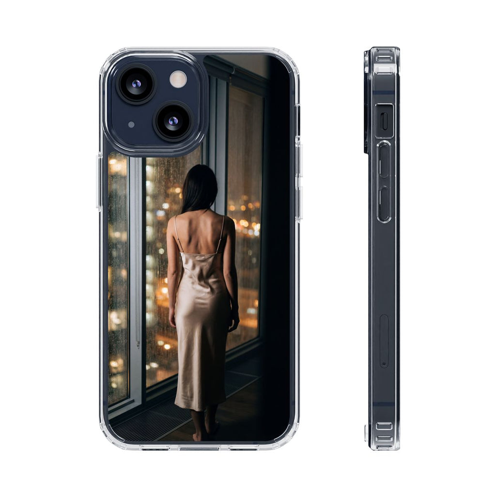 Clear Impact-Resistant Cases - Clear Phone Case - Rainy Mood...