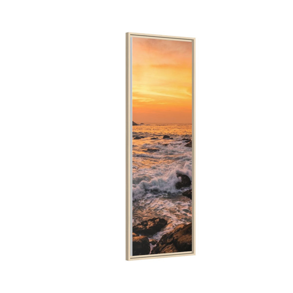 Framed Matte Canvas - Majestic Golden Coast