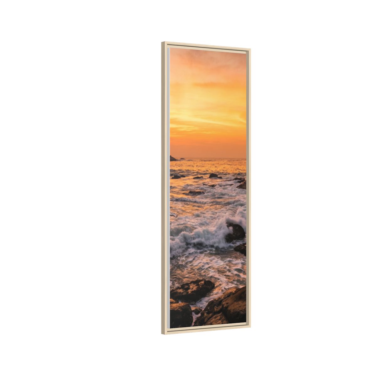 Framed Matte Canvas - Majestic Golden Coast