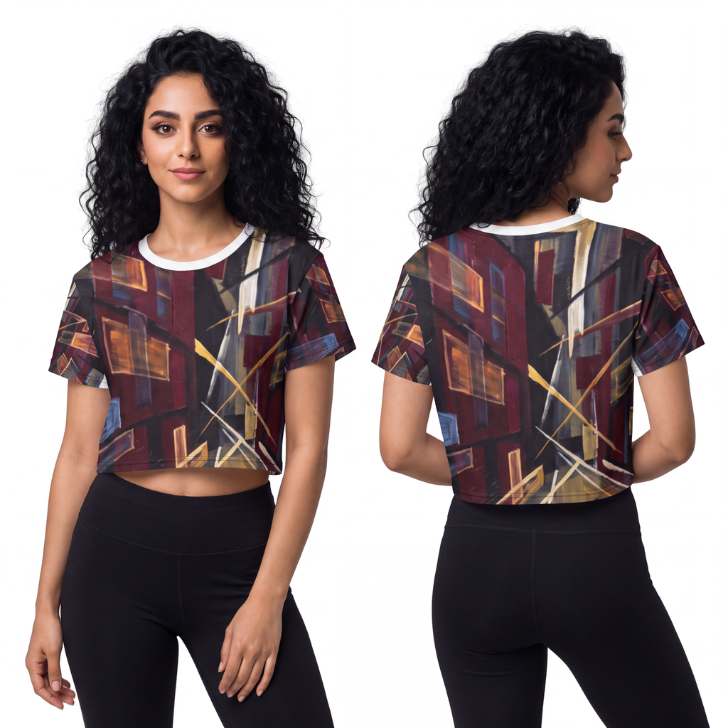 Crop Tee - Urban Horizon | Echovira Gallery