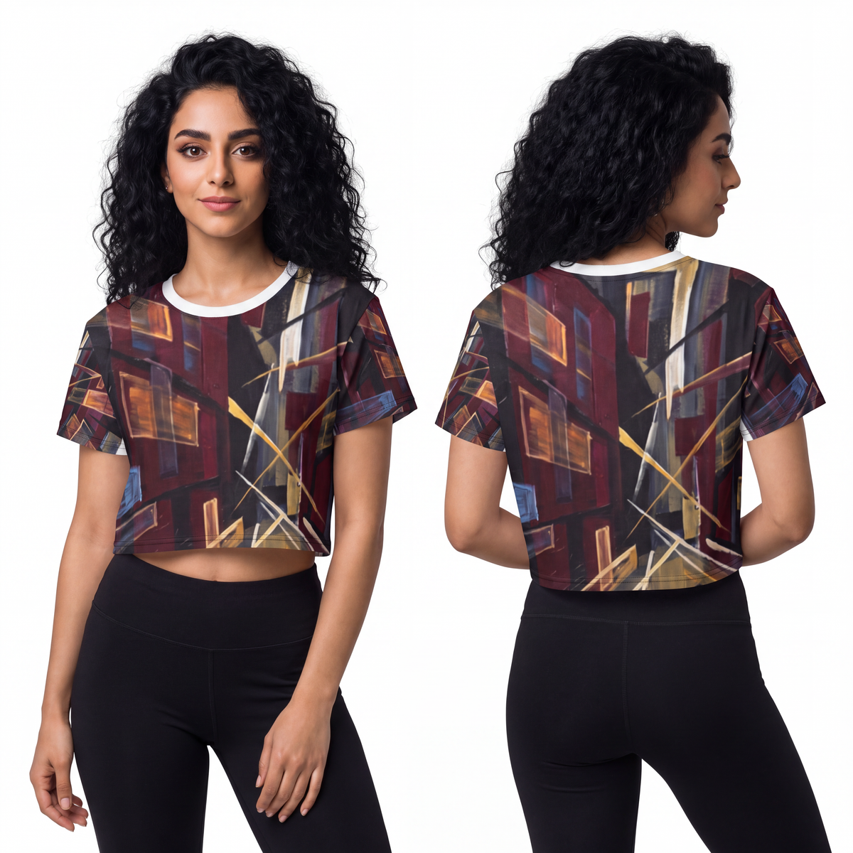 Crop Tee - Urban Horizon | Echovira Gallery