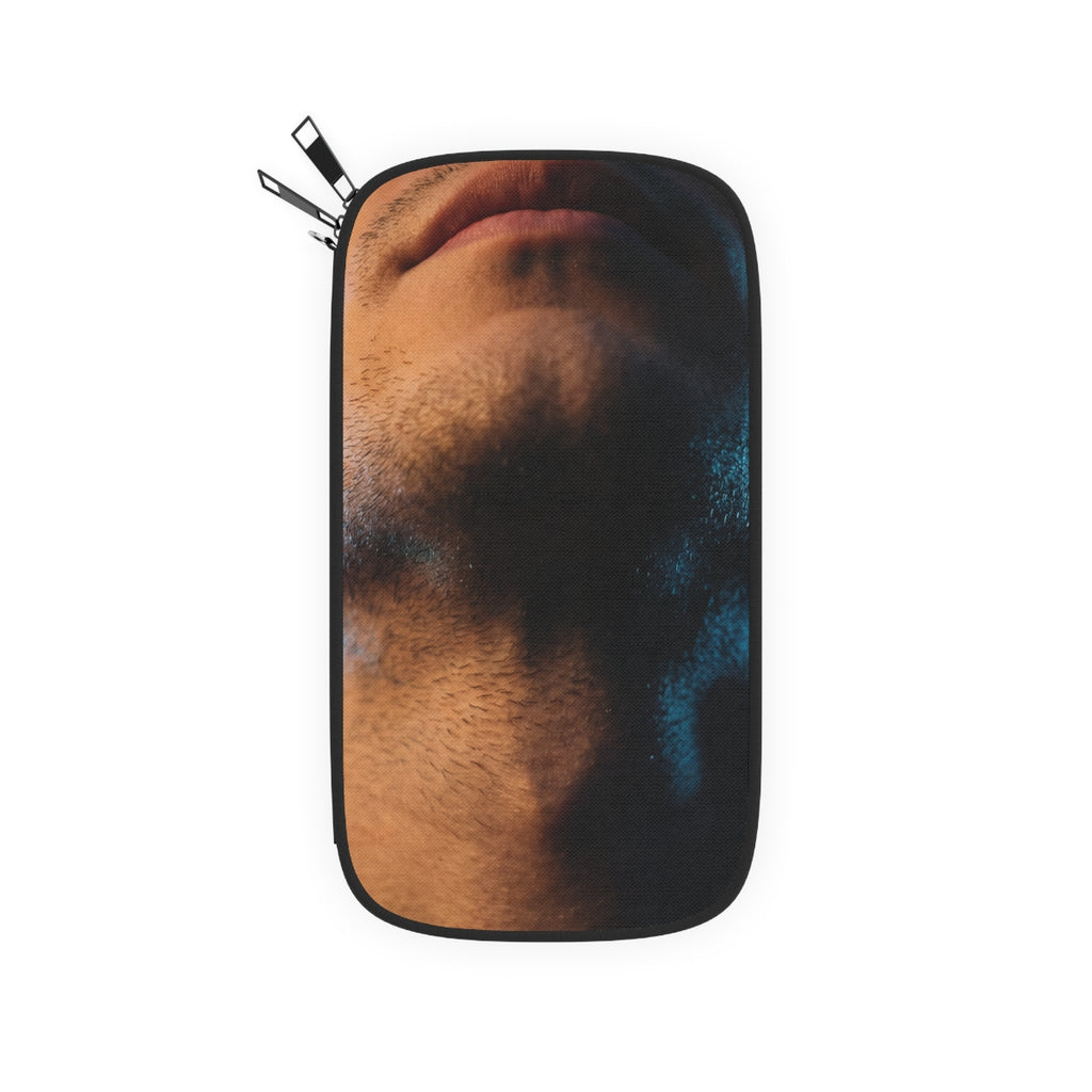 Passport Wallet - Neon Horizon Portrait | Echovira Gallery