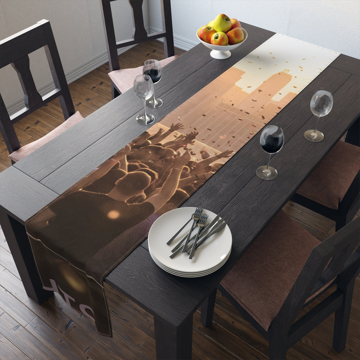 Table Runner - City Lights Festival | Echovira Gallery