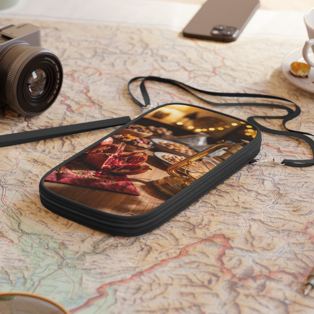 Passport Wallet - Amber Feast Journey | Echovira Gallery