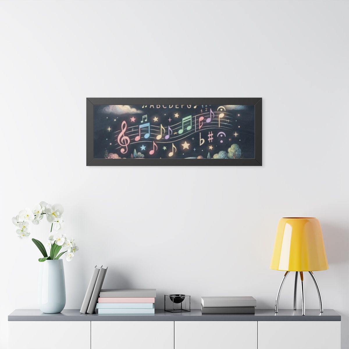 Framed Horizontal Poster - Melody Meadows — Black (14×11......