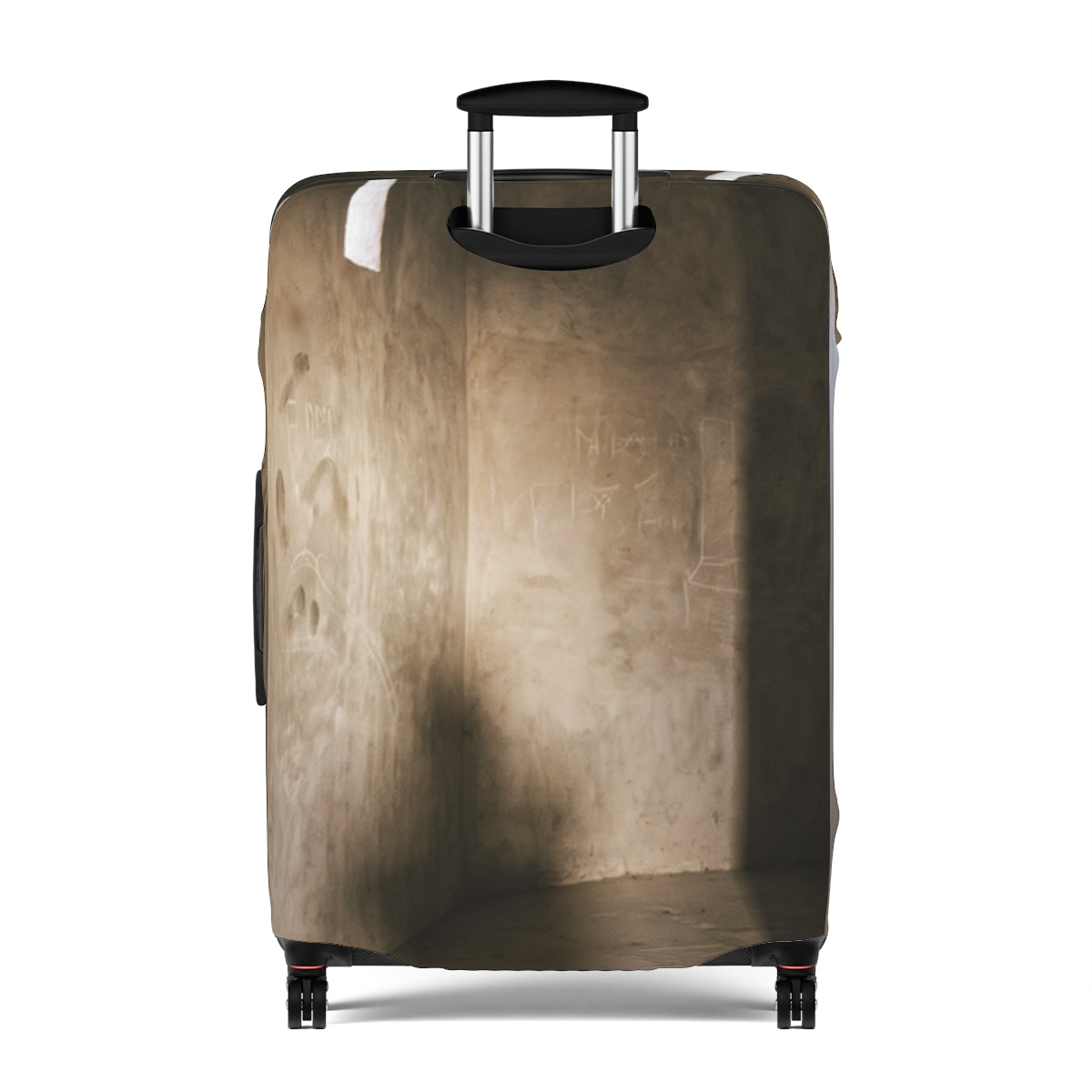 Luggage Cover - Shadows of the Citadel moody architectural...