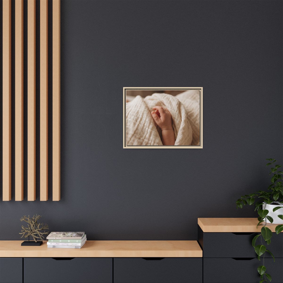 Framed Matte Canvas - Neutral Nursery — Natural / 1.25"