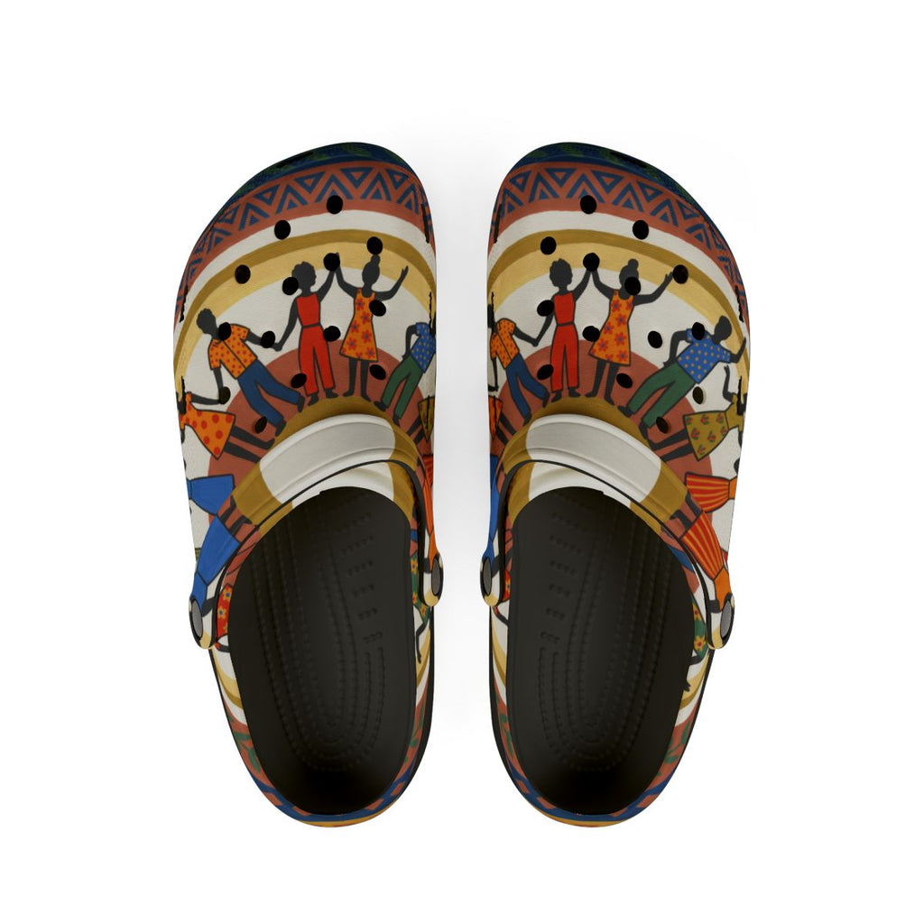 EVA Foam Shoes - Unity Mandala Folk Art | Echovira Gallery