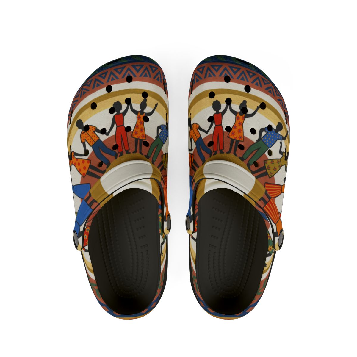 EVA Foam Shoes - Unity Mandala Folk Art | Echovira Gallery
