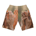 Athletic Long Shorts - Golden Rays of Unity Wall Art |...