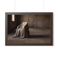 Framed Horizontal Poster - Draped Silence Still Life Art......