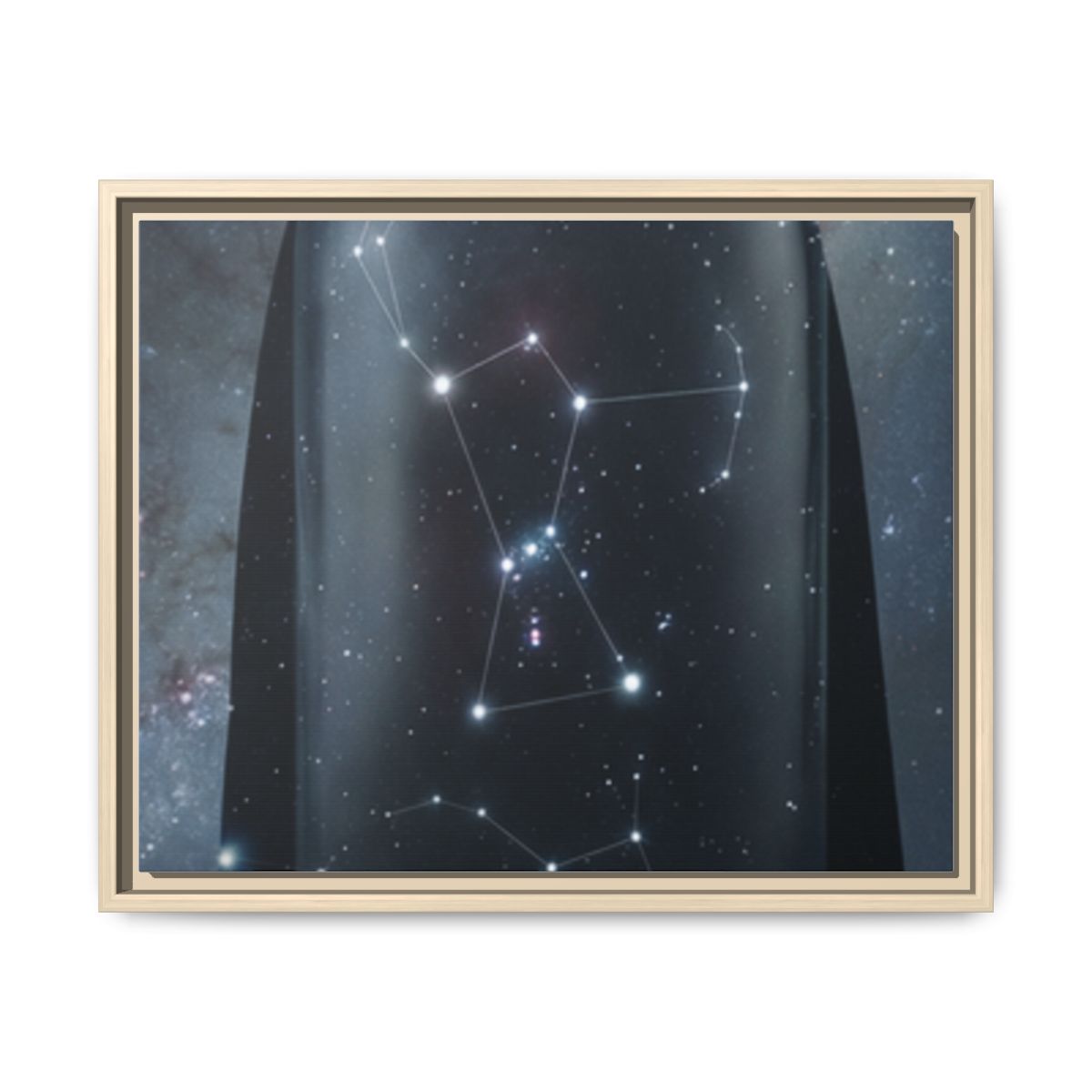 Framed Matte Canvas - Cosmic Sentinel — Natural / 1.25" (10×8, 12×9, 14×11, 16×12, 20×10, 18×12, 20×16, 24×16, 24×18, 36×12, 24×20, 32×16, 30×20, 30×24, 32×24, 48×16, 36×24, 48×24, 40×30, 60×20, 48×32, 60×30 & 60×40)