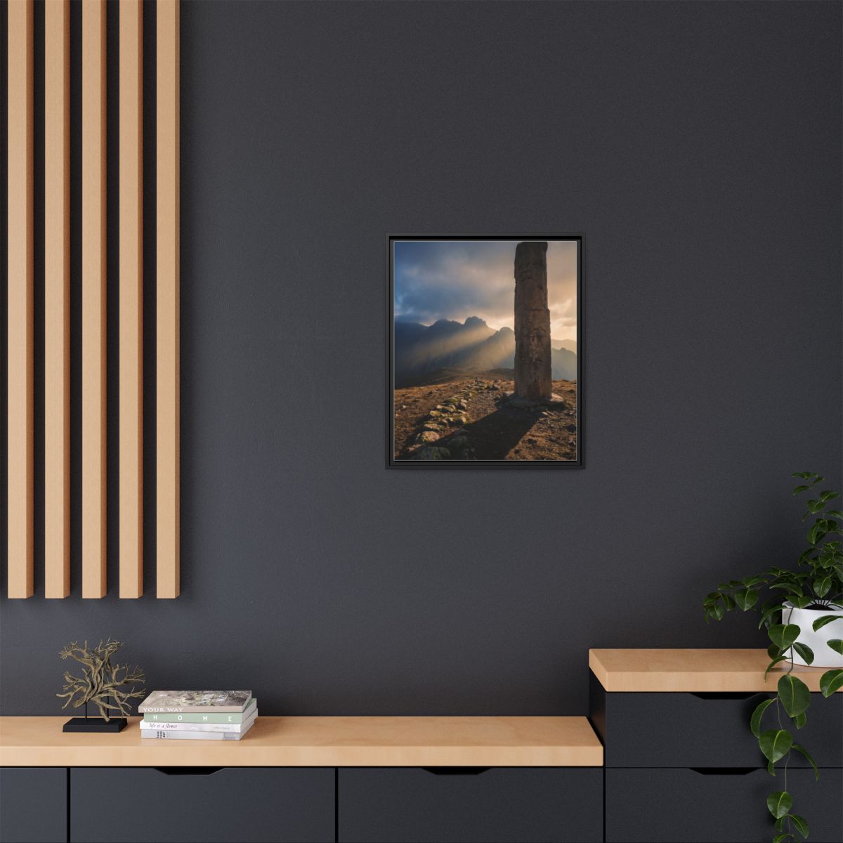 Framed Matte Canvas - Sun Peak