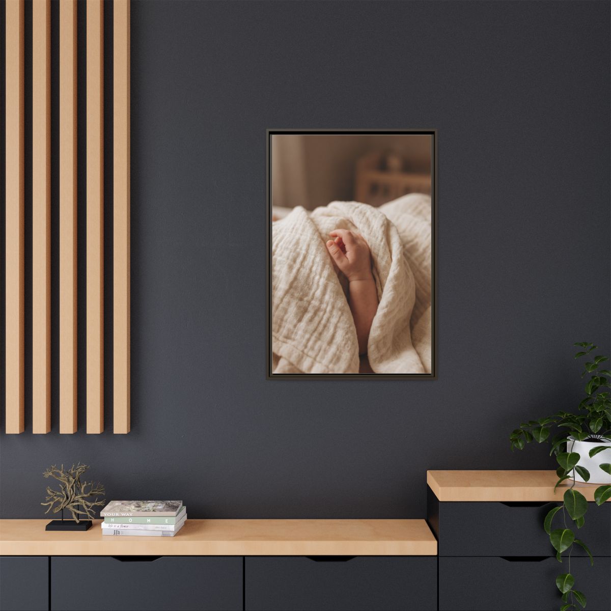 Framed Matte Canvas - Neutral Nursery