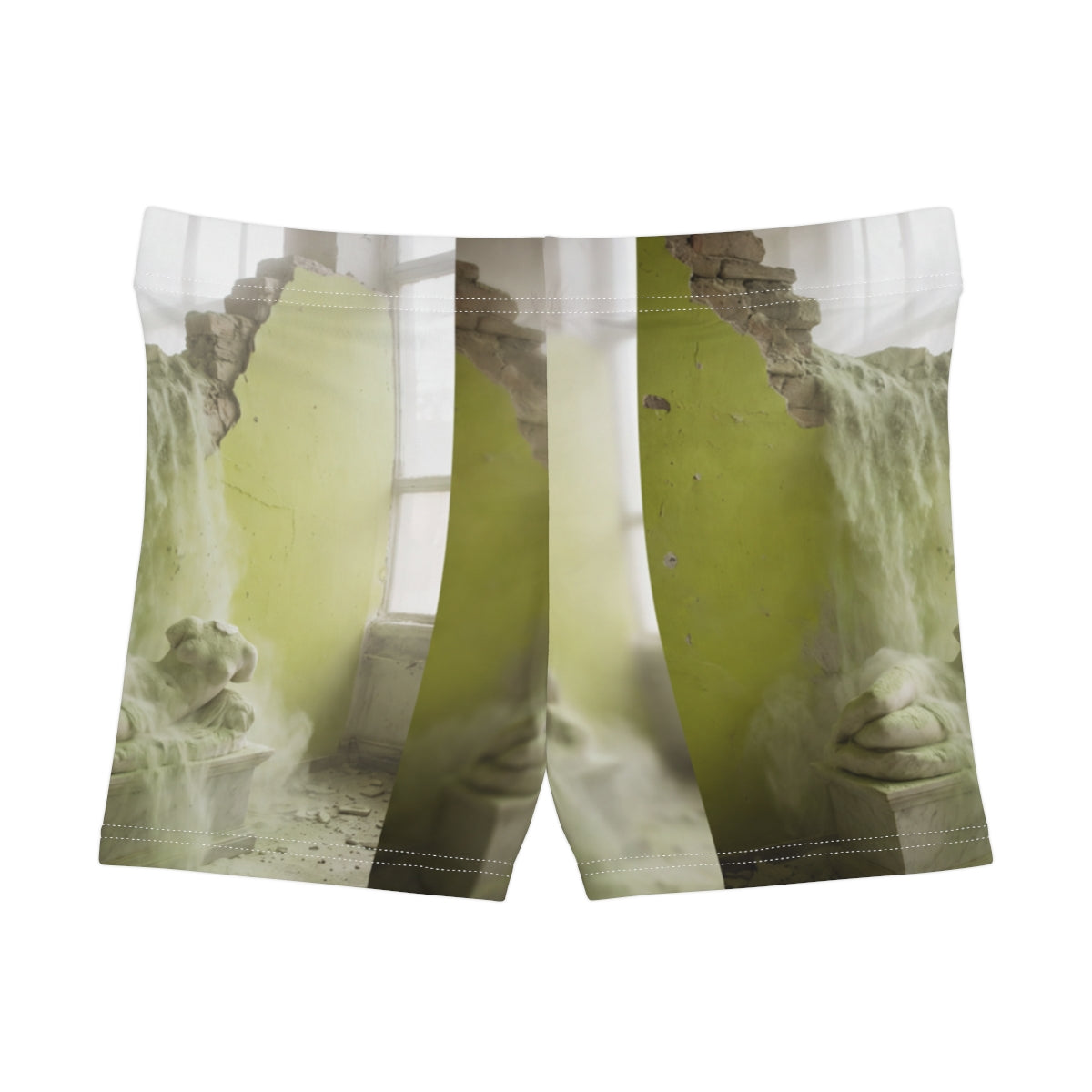 Women's Shorts - Classical Ruin Sculpture Art | Echovira...