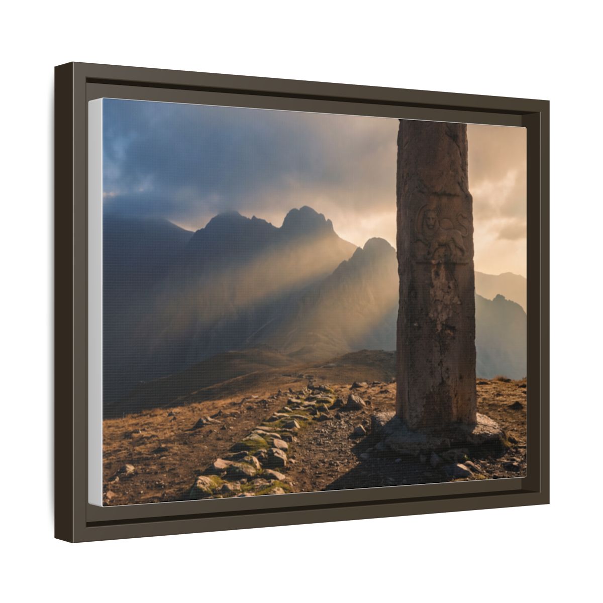 Framed Matte Canvas - Mystic Heritage — Espresso / 1.25"