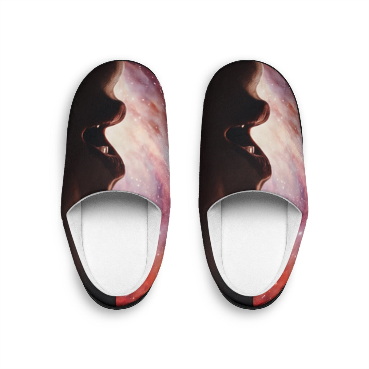 Pantuflas de casa para mujer con arte celestial