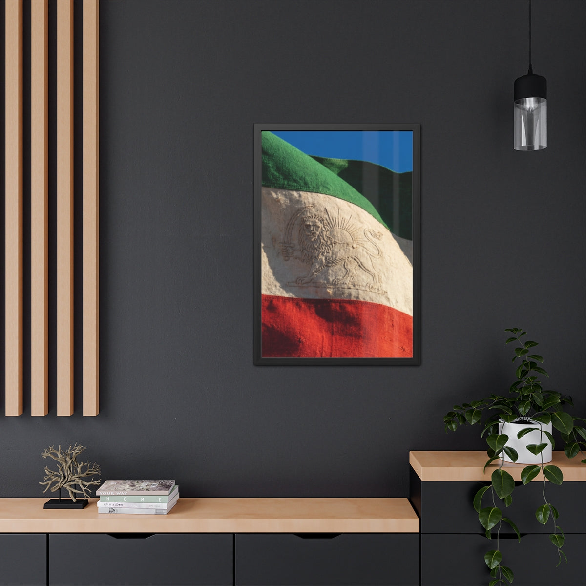 Framed Wall Art - Heritage Flag — Portrait
