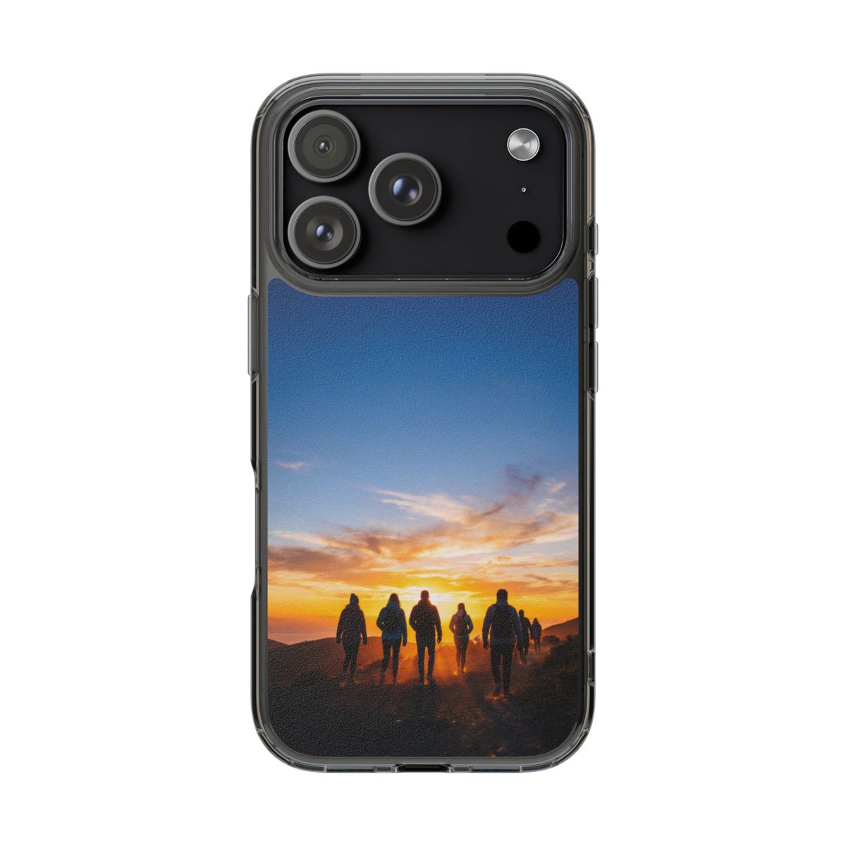 Clear Impact-Resistant Case - Sunset Peaks