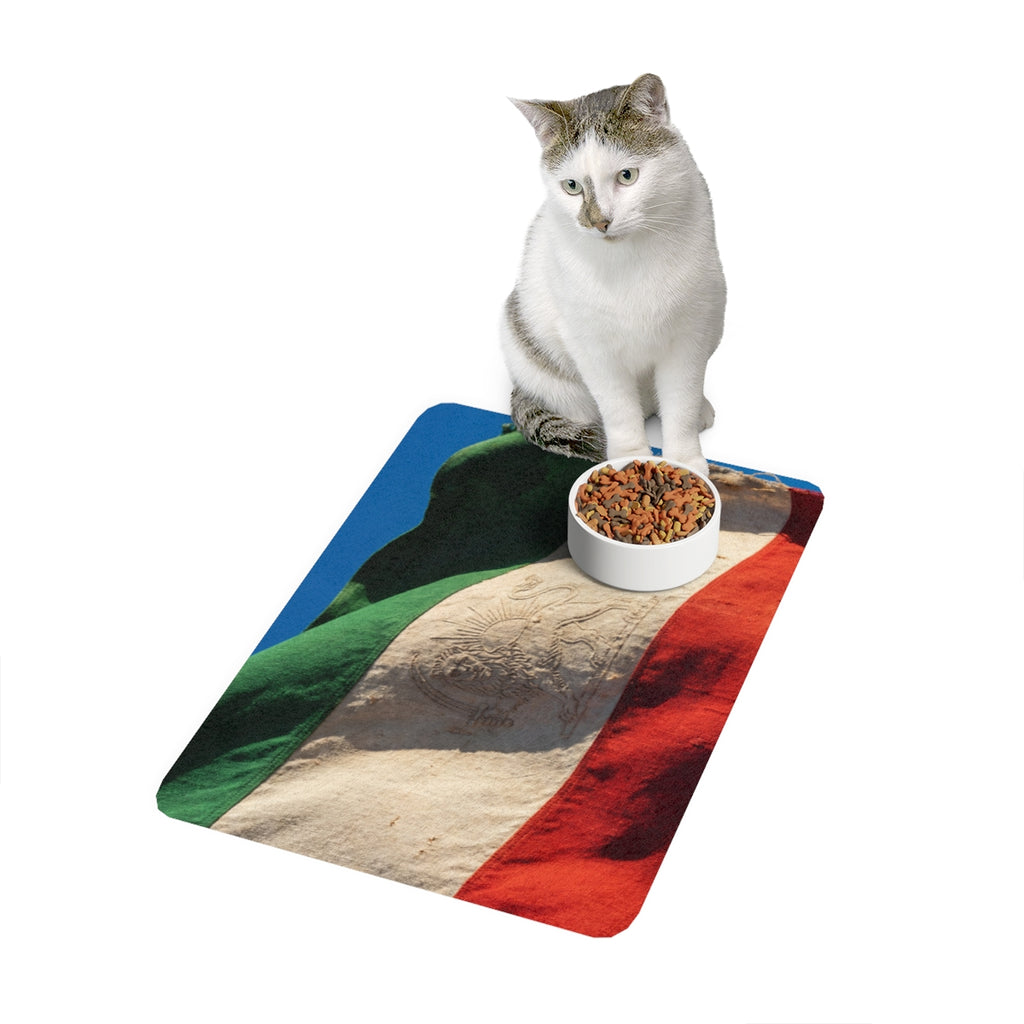 Pet Food Mat (12x18) - Flag