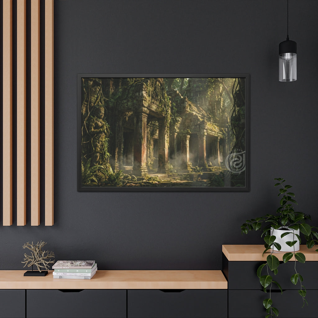 Framed Poster - Ancient Jungle Temple (10×8, 12×8, 11×9... |...