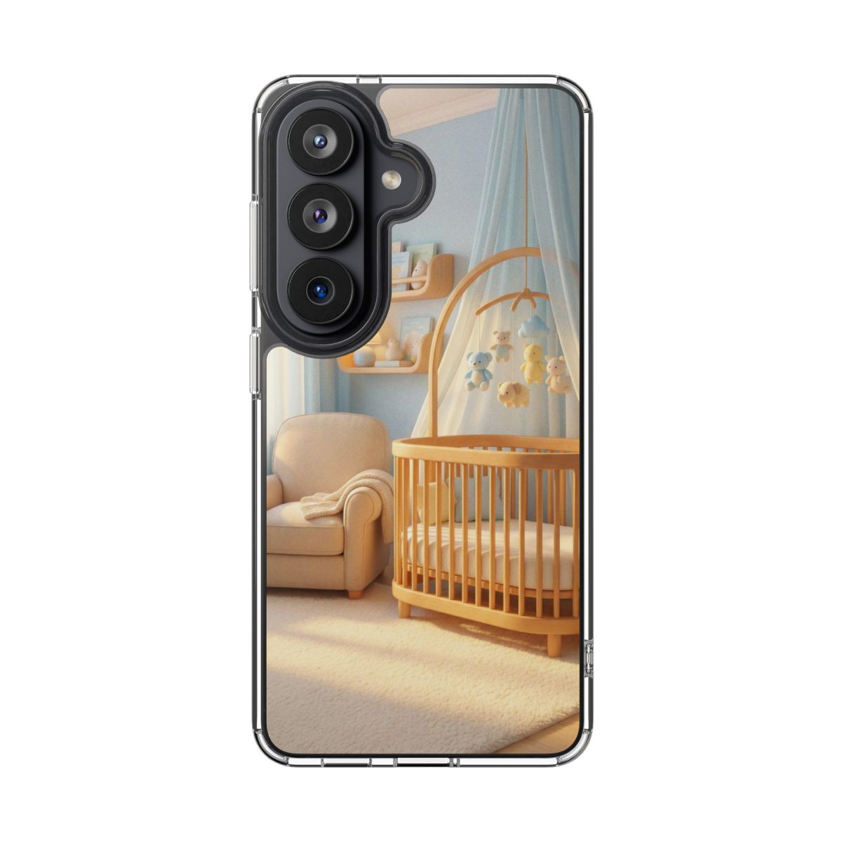Clear Impact-Resistant Cases - Soft Blue Clear Phone Case...