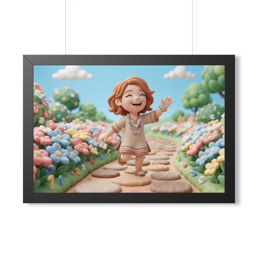 Framed Horizontal Poster - Wide Meadow — Black (14×11... |...