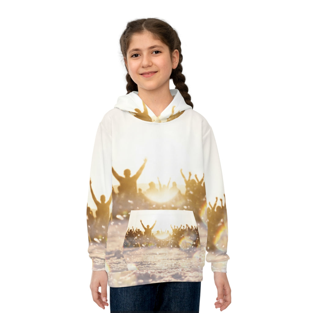 Children's Hoodie Golden Hour Crowd Art