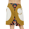 Men's Athletic Long Shorts - Unity Mandala Folk Art |...