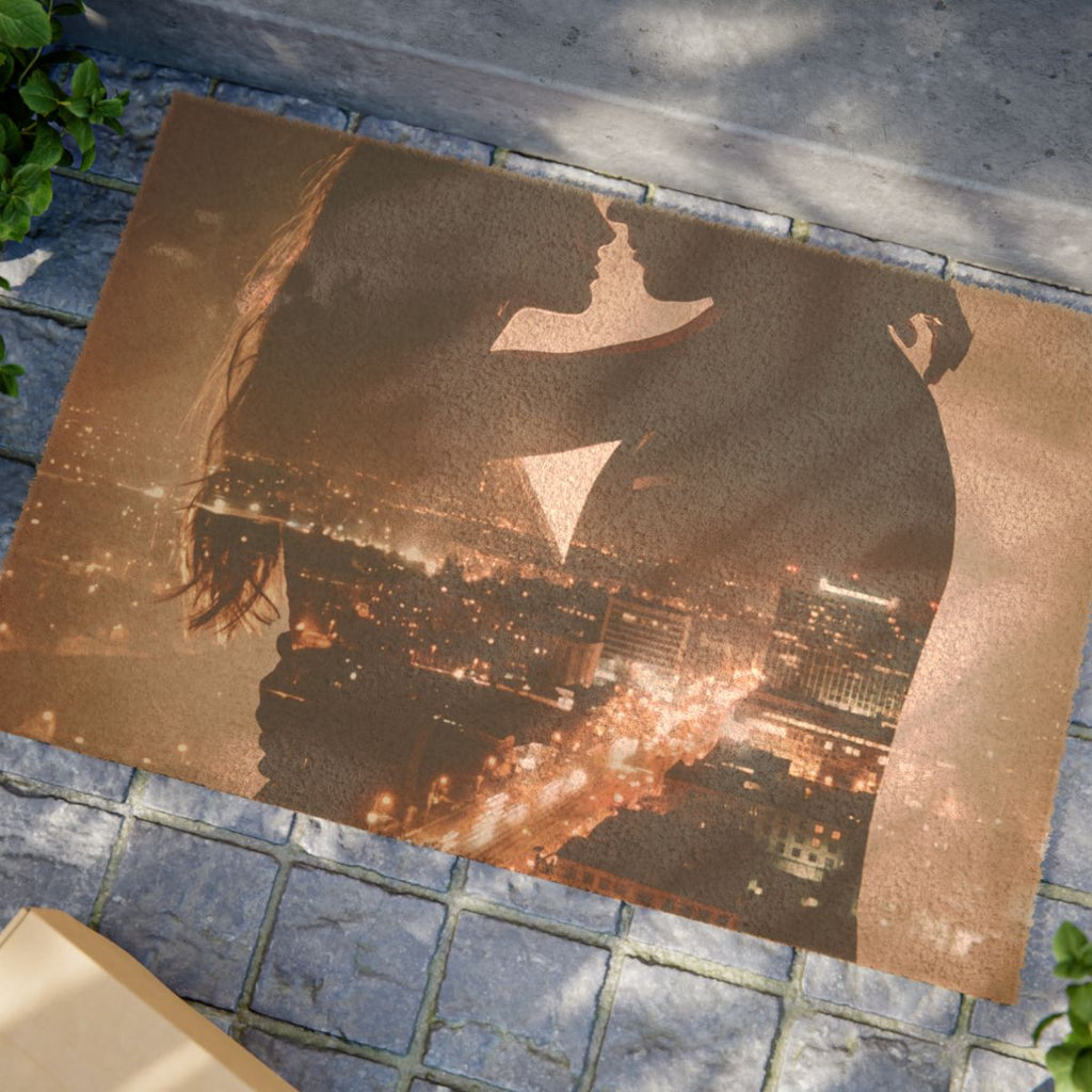 Doormat - City Twilight Welcome | Echovira Gallery