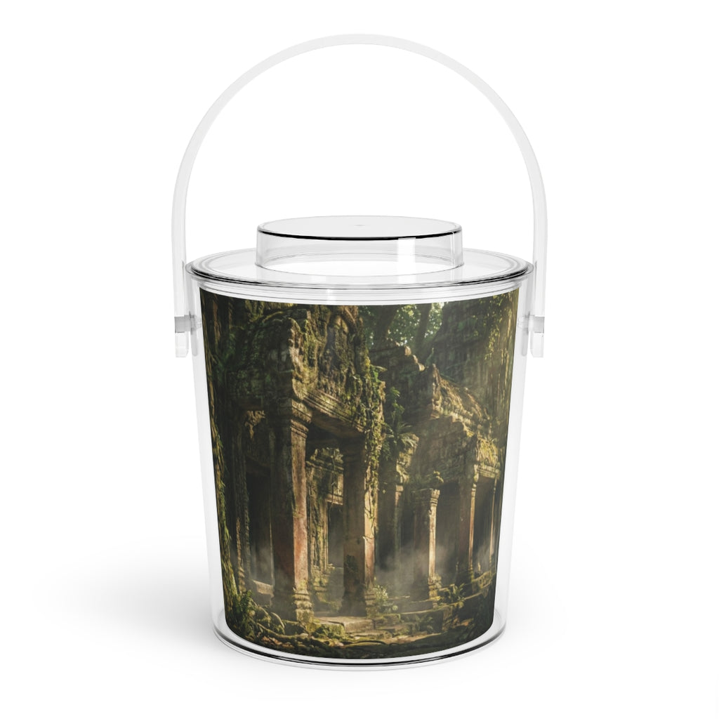 Ice Bucket with Tongs - Ancient Sanctuary | Echovira Gallery
