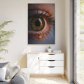 Matte Canvas, Framed - Amber Iris Reflection Fine Art Print...