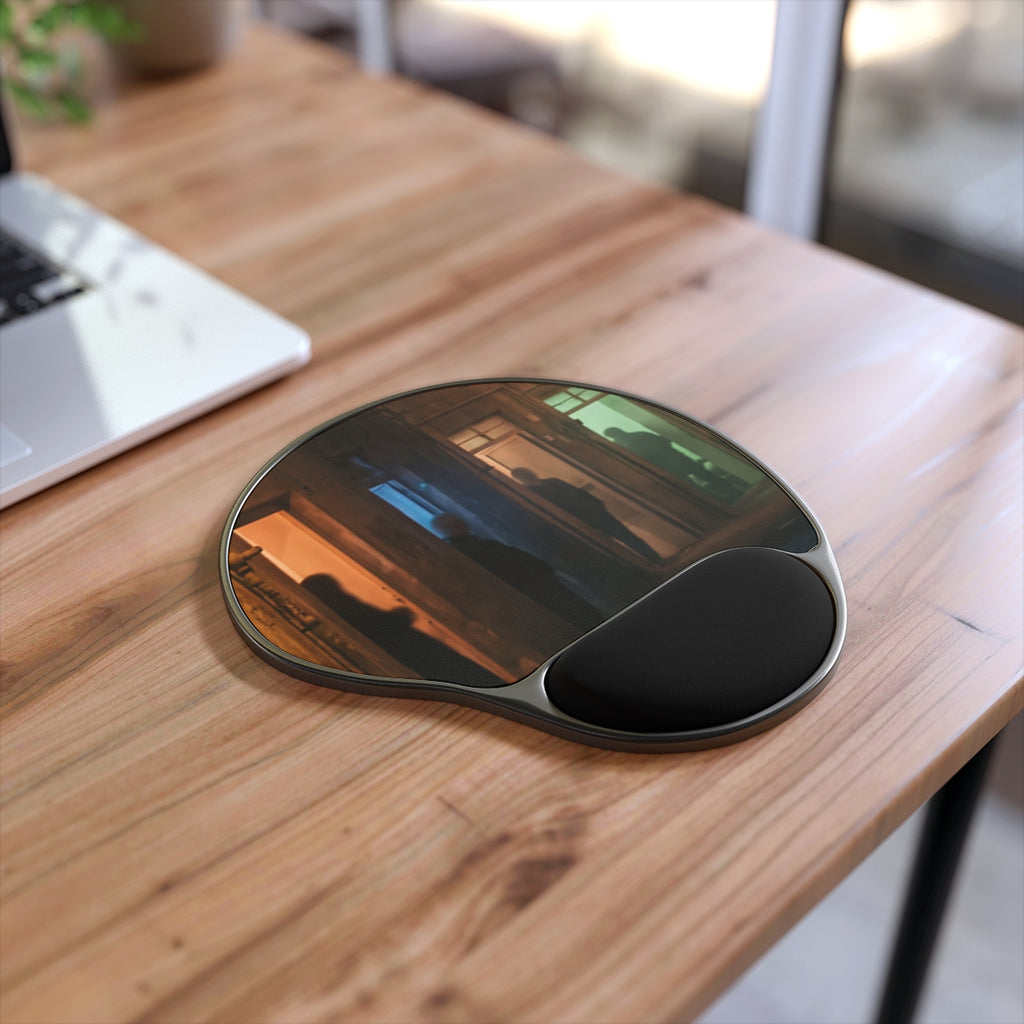 Mouse Pad With Wrist Rest - Shadowed Alleyway Mystery Art......