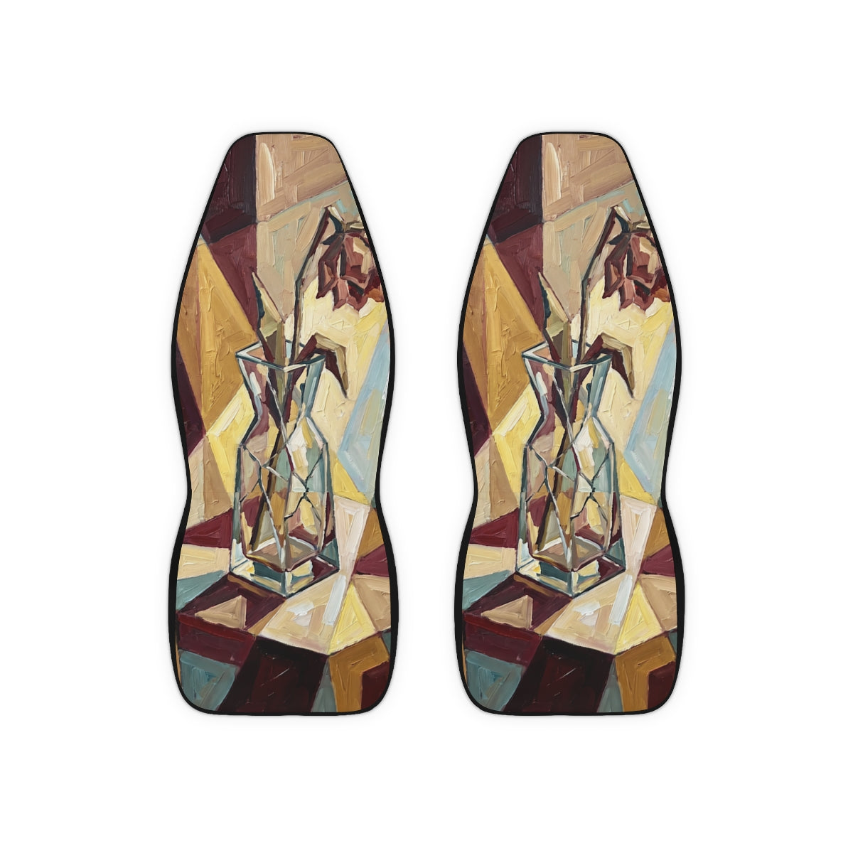 Car Seat Covers - Cubist Rose Geometric Art | Echovira...