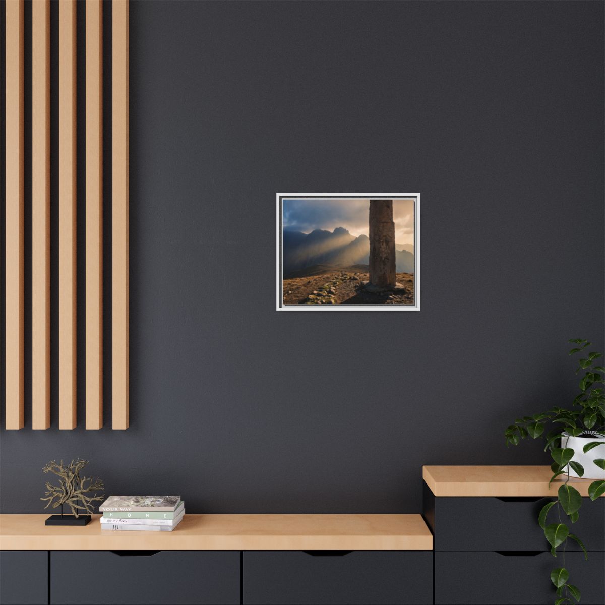 Framed Matte Canvas - Sun Peak
