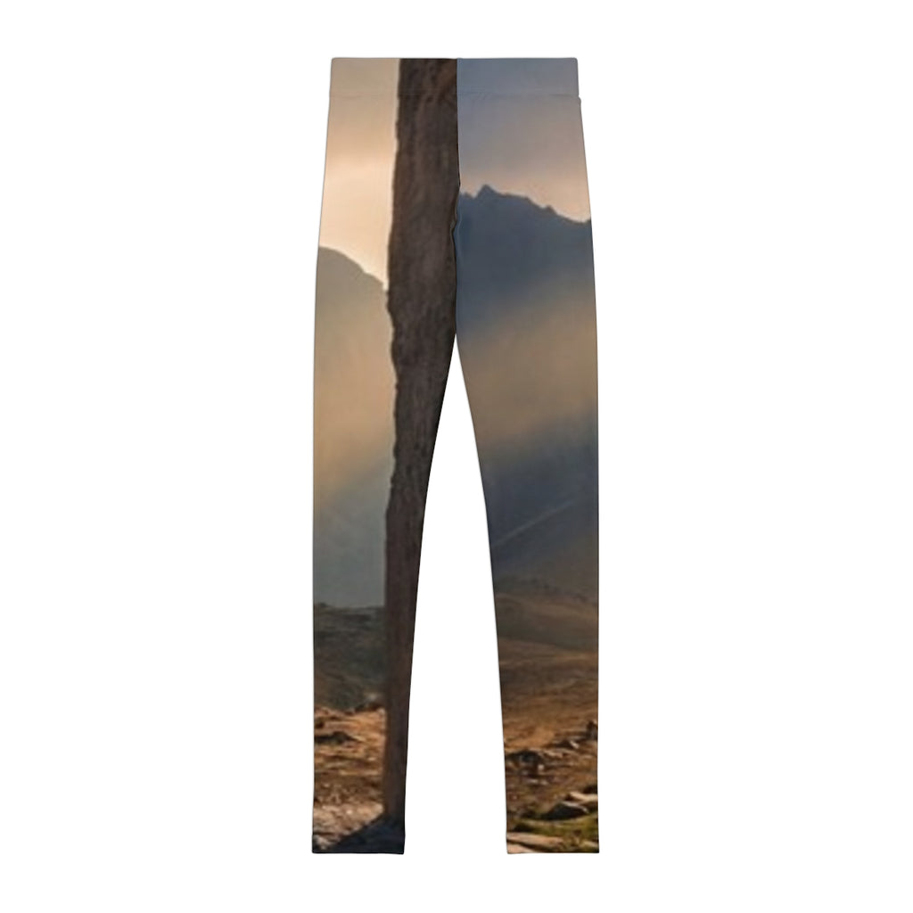 Youth Leggings - Mystic Monolith Ancient Persian Mountain......