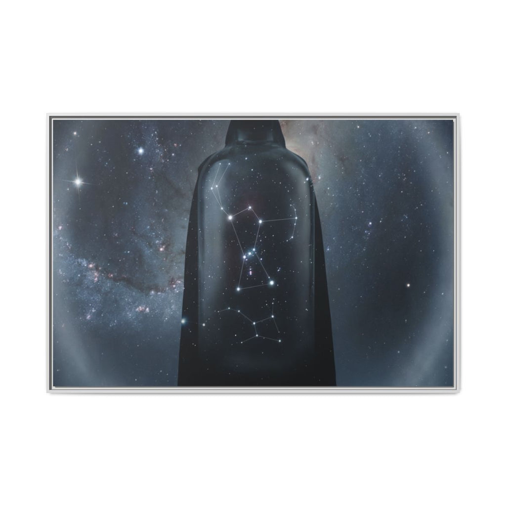 Matte Canvas, Framed - Cosmic Sentinel Orion Constellation...